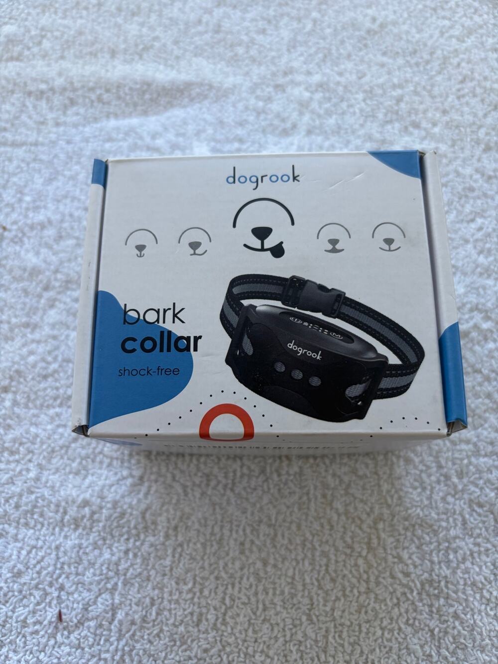 🔥DogRook Rechargeable Dog Bark Collar - Humane, No Shock Barking Collar Black🔥